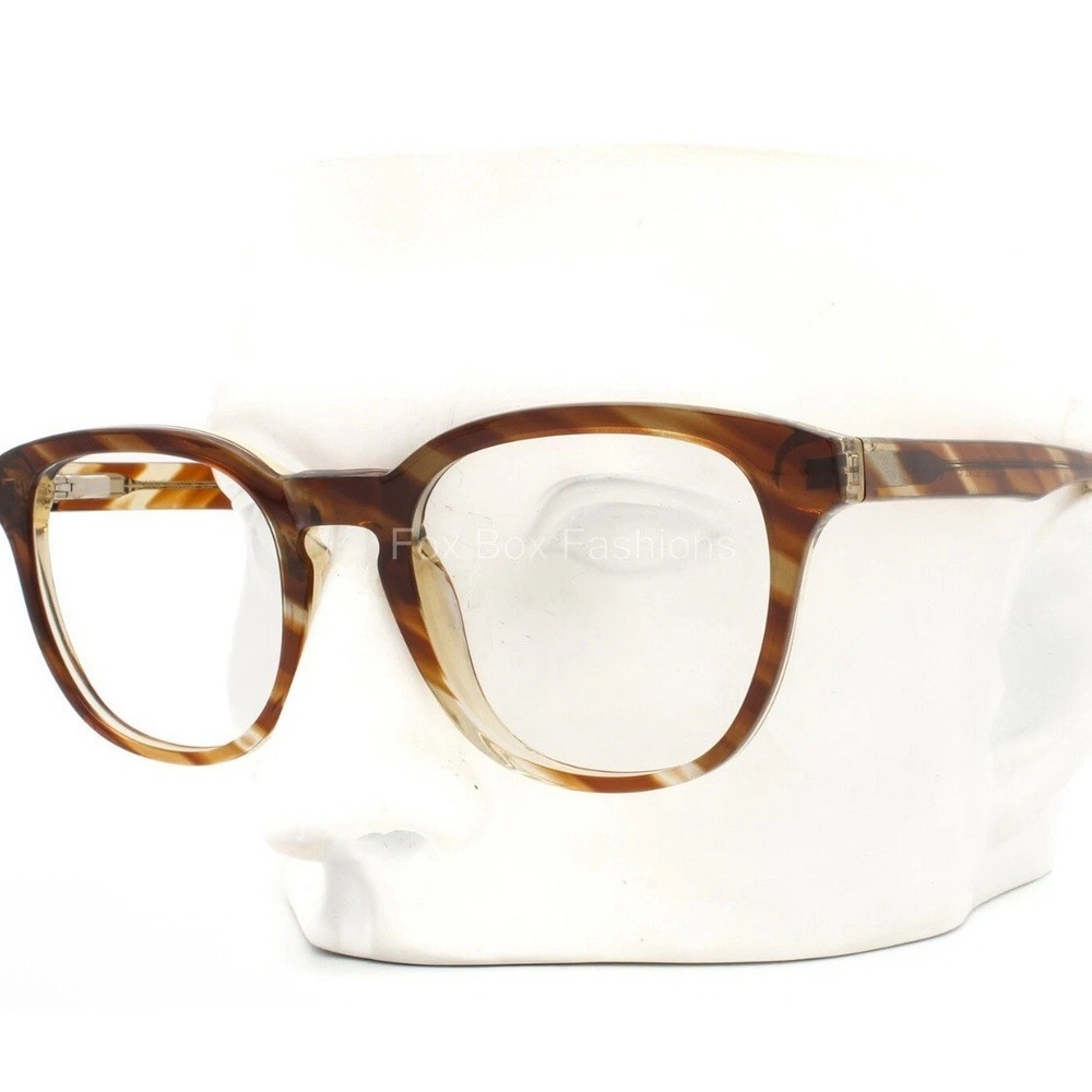 Maui Jim MJO 2126-25C Eyeglasses Glasses Crystal Brown Stripe 52-21-145 Large